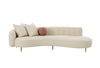 Modrest Maverick Modern Cream Fabric Chaise Model VGOD-ZW-22002-CH