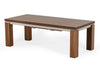 Modrest Maxi Modern Walnut & Stainless Steel Dining Table Model VGGU677XT-WAL-DT