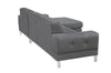 Divani Casa Forli Modern Grey Fabric Right Facing Sectional Sofa Model VGMB-1071B-GRY-RAF