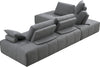 Divani Casa Edgar Modern Grey Fabric Modular Sectional Sofa Model VGMB-1765-GRY