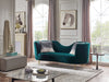 Divani Casa Loretta Modern Green Velvet Sofa Model VGMB-1861-GRN
