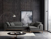 Divani Casa Hickman Modern Dark Grey Fabric Right Facing Sectional Sofa Model VGMB-C005-GRY
