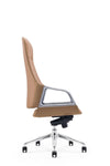 Modrest Merlo Modern Brown High Back Executive Office Chair Model VGFUA1902-BRN-OC
