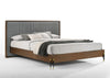 Nova Domus Metcalf Queen Mid Century Walnut & Grey Bed Model VGMABR-120-WAL-BED-Q