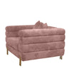 Divani Casa Branson Pink Velvet Accent Chair Model VGMFMF-1251-1S-CH