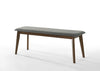Modrest Castillo Modern Walnut Dining Bench Model VGMA-MI-1115