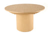 Modrest Miami Modern Natural Oak Round Dining Table With Extension Model VGME121255-DT-NAT