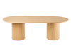 Modrest Miami Modern Natural Oak Oval Dining Table Model VGME-MIAMI-ODT