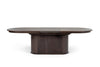 Modrest Milan Modern Brown Oak Dining Table With Extension Model VGME-MILAN-BRN