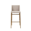 Modrest Mimi Contemporary Beige & Brass Bar Stool (Set Of 2) Model VGGAGA-6544CH-B-BEI-BS