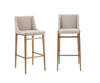 Modrest Mimi Contemporary Beige & Brass Bar Stool (Set Of 2) Model VGGAGA-6544CH-B-BEI-BS