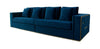 Divani Casa Mobray Glam Blue & Gold Fabric Sofa Model VGUIMY524-BLUE