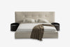 Modrest Brittany Modern Beige Fabric BedModel VGBBLA1603