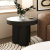 Modrest Bruni Modern Black Concrete End Table Model VGGR-623860-BLK