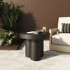Modrest Bruni Modern Black Concrete End Table Model VGGR-623860-BLK