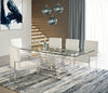 Modrest Crawford Modern Rectangular Glass Dining Table Model VGVCT8909-L