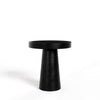 Modrest Desoto Modern Black Concrete Round End Table Model VGGR-DESTOTO-BLK