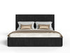 Modrest Fields Modern Black Acacia Bed Model VGWD-VGD2-BED-BLK