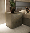 Modrest Lois Modern Grey Leather & Beige Shagreen Bedroom Set Model VGVC-BD2408-SET-EK