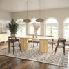 Modrest Miami Modern Natural Oak Oval Dining Table Model VGME-MIAMI-ODT