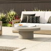 Modrest Morley Modern Round Concrete Coffee Table Model VGGR649992-RND