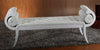 Monte Carlo White Leatherette BenchModel VGKCMONTEWHT-BENCH