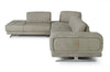 Lamod Italia Mood Italian Grey Leather Left Facing Sectional Sofa Model VGCCMOOD-GRY-CLOUD-LAF-SECT
