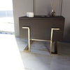 Modrest Moontide Modern Smoked Ash & Gold Nightstand Model VGVCJ1922-D