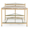 Modrest Mosk Modern Marble & Glass & Brass Coffee Table Model VGNR-NI90027