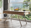 Modrest Dessart Modern Walnut Veneer Desk Model VGBBMQ1305-WAL-DESK