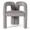 Modrest Mulgrew Modern Light Grey Velvet Dining Chair Model VGMF-D1128-LTGRY