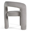 Modrest Mulgrew Modern Light Grey Velvet Dining Chair Model VGMF-D1128-LTGRY