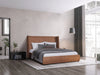 Modrest Emilia Modern Burnt Orange Velvet Bed Model VGKN-N5070-ORG