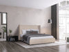 Modrest Emilia Modern Beige Velvet Bed Model VGKN-N5070-BGE