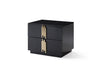 Modrest Token Modern Black & Gold Bedroom Set Model VGVCBD815-SET