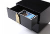 Modrest Token Modern Black & Gold Nightstand Model VGVCN815