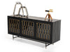 Modrest Natalie Modern Black Acacia & Antique Brass Buffet Model VGLBGATS-SB167-02