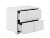 Modrest Nicla Italian Modern White Nightstand Model VGACNICLA-NS