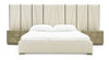 Modrest Nixa Modern Beige Velvet & Brushed Bronze Bed Model VGVC-BD1909-BED-BGE