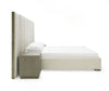 California King Modrest Nixa Modern Beige Velvet & Brushed Bronze Bed Model VGVC-BD1909-BED-BGE-CK