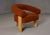 Modrest Nocona Modern Rust Fabric & Wood Accent Chair Model VGHM-ST298-RUST