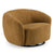 Divani Casa Norris Modern Mustard Fabric Swivel Accent Chair Model VGKK-KF.2823-CHR-MUS