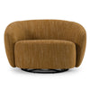 Divani Casa Norris Modern Mustard Fabric Swivel Accent Chair Model VGKK-KF.2823-CHR-MUS