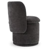 Divani Casa Norris Modern Dark Grey Fabric Swivel Dining Chair Model VGKK-KF.Y2138-DGRY