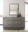 Modrest Byrne & Asus Modern Grey Fabric & Elm Grey 4 Piece Bedroom Set Model VGEVVG713-GRY-4PC