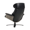 Modrest Nowak Modern Black Lounge Chair & Ottoman Set Model VGKK-A938-BLK-SET