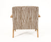Modrest Oakhurst Modern Beige Pattern & Wood Accent Chair Model VGHM-ST293-BGE