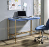 ACME Midriaks Navy Blue & Gold Writing Desk with USB Port Model OF00022