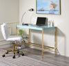 ACME Midriaks Baby Blue & Gold Writing Desk with USB Port Model OF00023