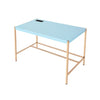 ACME Midriaks Baby Blue & Gold Writing Desk with USB Port Model OF00023
